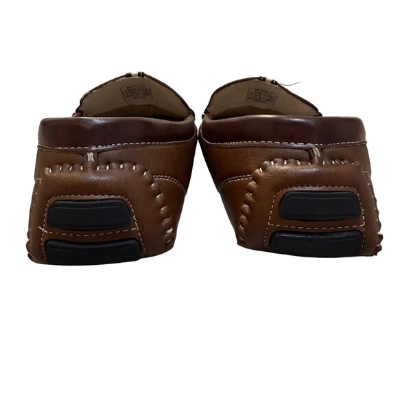 Bruno Marc Driving Moccasins Loafers Mens 13 Brown Slip On Shoes Italian Style - Picture 4 of 15